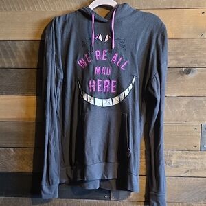 Disney Cheshire Cat Alice in Wonderland hoodie long sleeve shirt